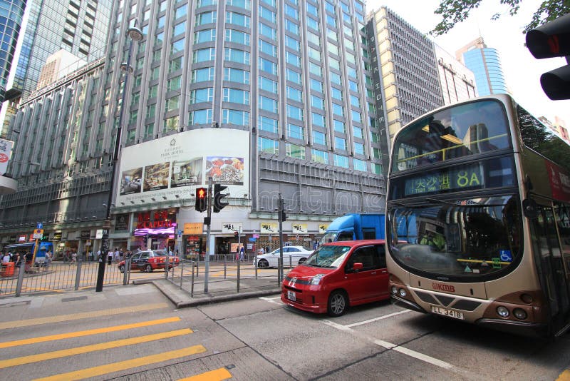 大城市，区域，汽车，运输，都市，城市，大都会，豪华，车，地标，方式，公共汽车，街道，街市，大厦， 免版税库存图片